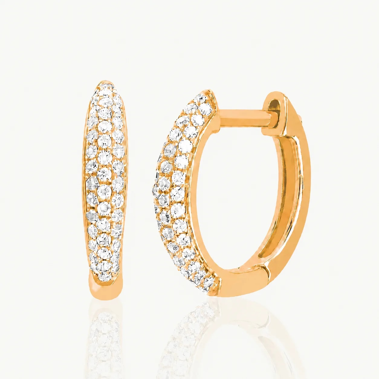 Audrey Diamond Hoops